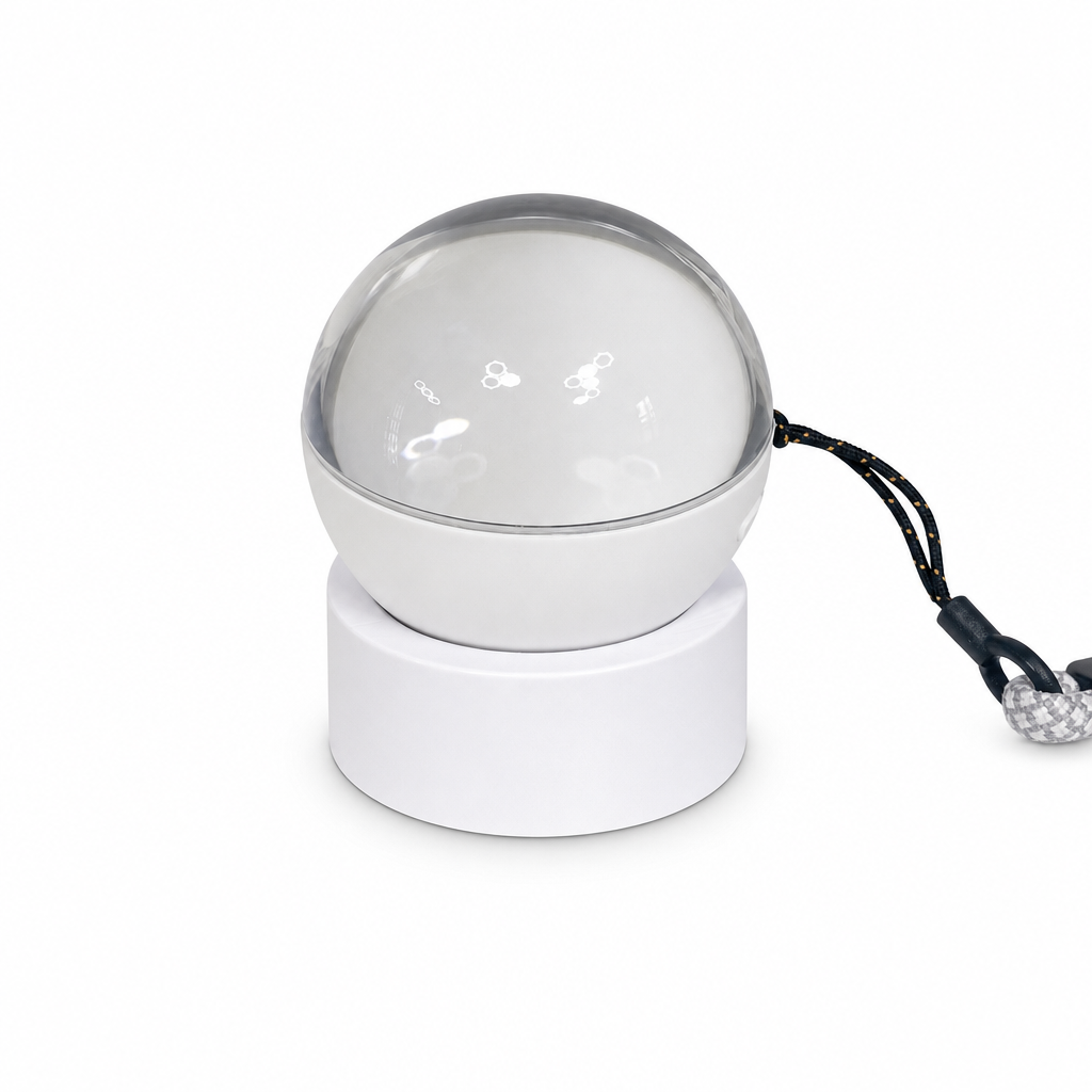 📢📢50% OFF !! ⏰ Careluxpro Transparent Crystal Ball Bluetooth Speaker with Digital Screen for Video and GIF Playback