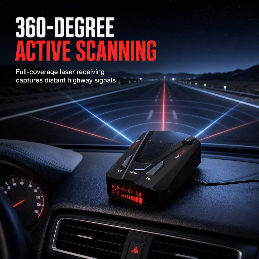 V7 Car Detector Mobile Warning Device with Chinese English and Russian Voice Alerts