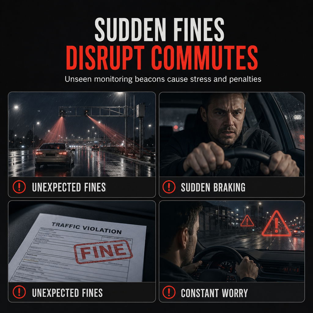 V7 Car Detector Mobile Warning Device with Chinese English and Russian Voice Alerts