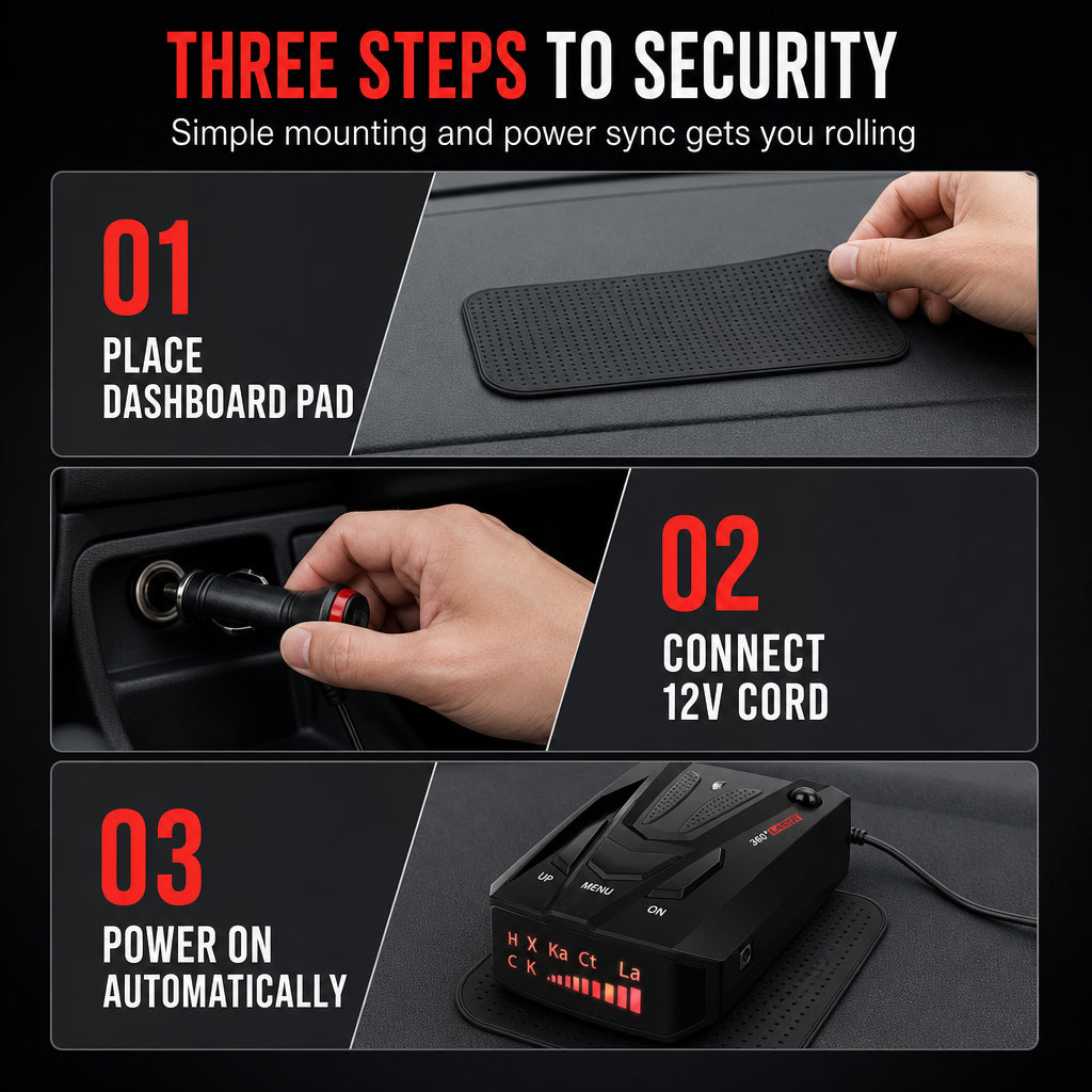 V7 Car Detector Mobile Warning Device with Chinese English and Russian Voice Alerts