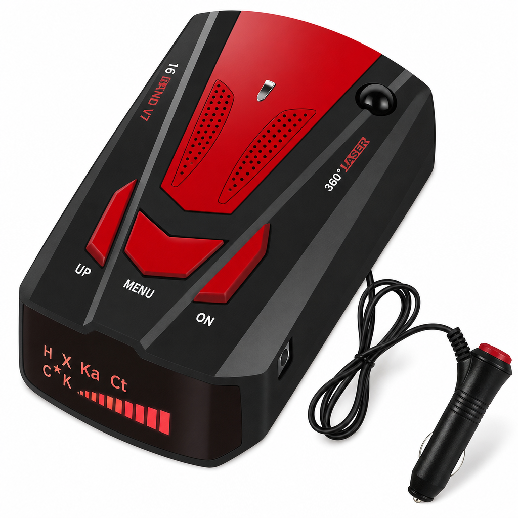 V7 Car Detector Mobile Warning Device with Chinese English and Russian Voice Alerts