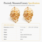 📢📢 50% OFF✨18K Gold-Plated Double Leaf Earrings – Sparkling CZ, Two-Way Wear Design