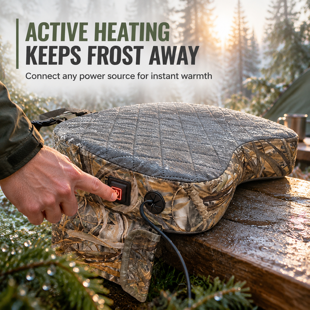 🏕️ LIMITED-TIME 50% OFF! ✨ Portable Camouflage Outdoor Seat Cushion – Heated, Thickened, Waterproof 🎣