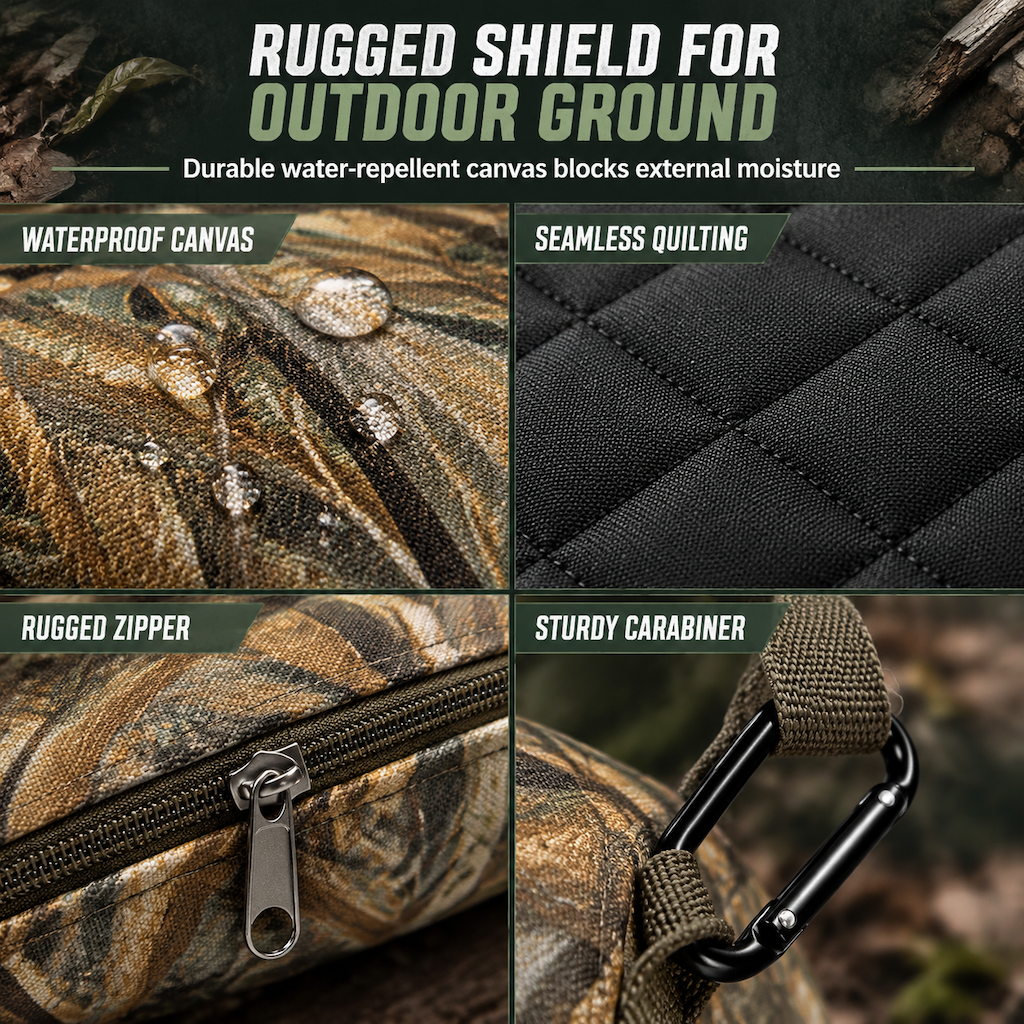 🏕️ LIMITED-TIME 50% OFF! ✨ Portable Camouflage Outdoor Seat Cushion – Heated, Thickened, Waterproof 🎣