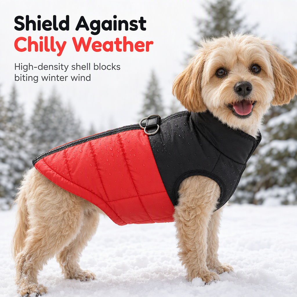Warm Dog for Autumn Winter Thickened Pet Coat Windproof Vest for Small Medium and Large Dogs