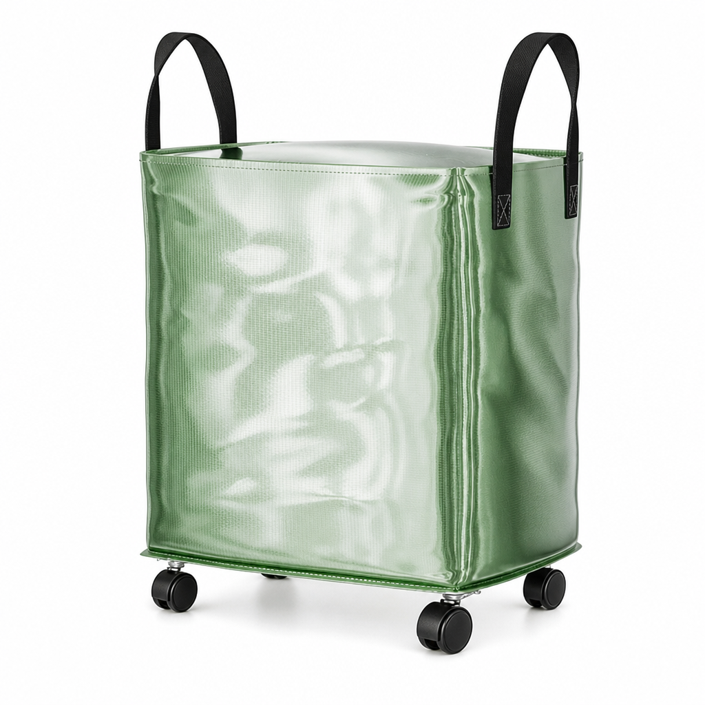 Large Capacity Waterproof Foldable Moving Bag with Wheels Heavy Duty Rolling Storage Tote for College Dorm and Household Organization