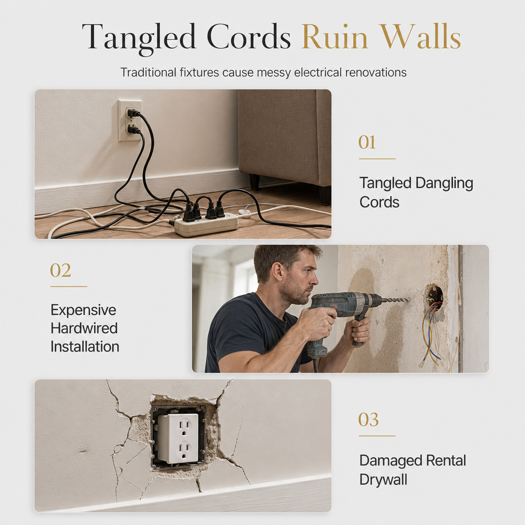 Battery Operated Wall Sconce Wall Mounted Dimmable Lamp with Remote Control for Bedroom Bedside and Living Room