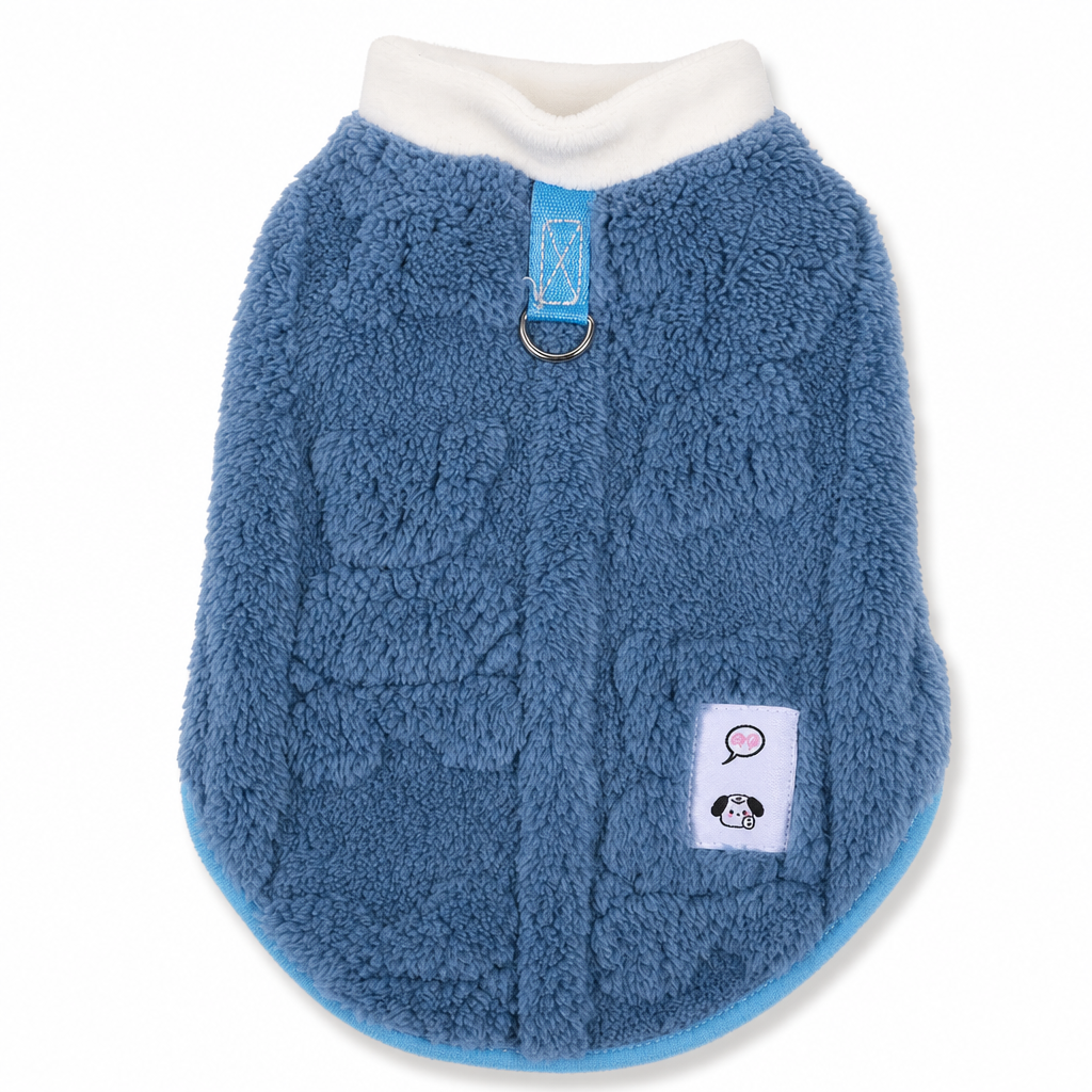 📢📢 50% OFF🦮Soft Fleece Pet Coat – Warm & Cozy Winter Jacket with Leash D-Ring for Small Dogs & Cats