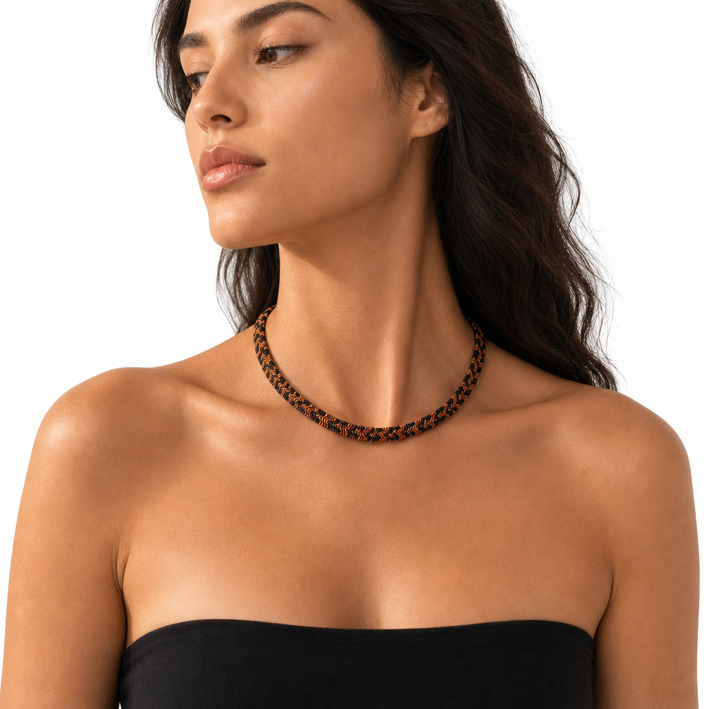 🐍✨Vintage Snake Pattern Geometric Link Bold Statement Clavicle Chain Jewelry