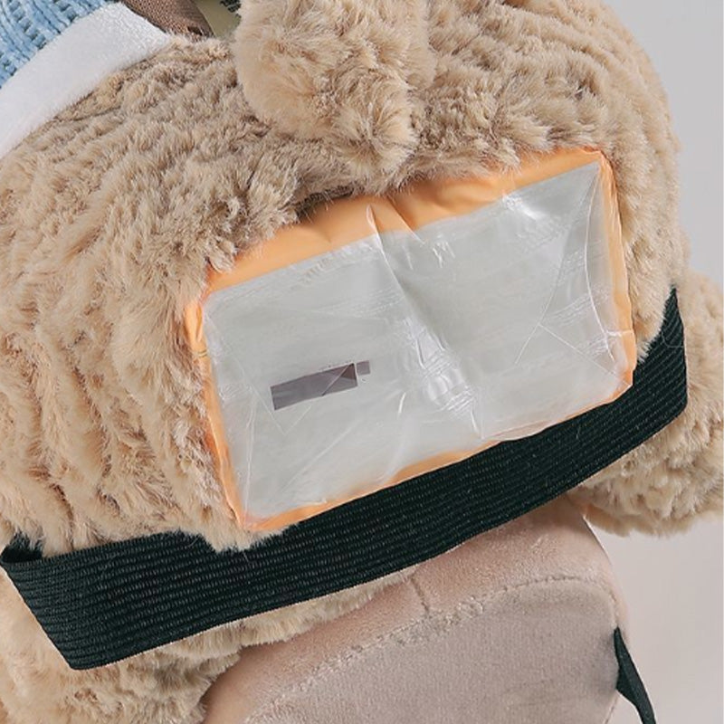 📢📢50% OFF !! ⏰Cute Bear Plush Car Tissue Holder & Storage Bin
