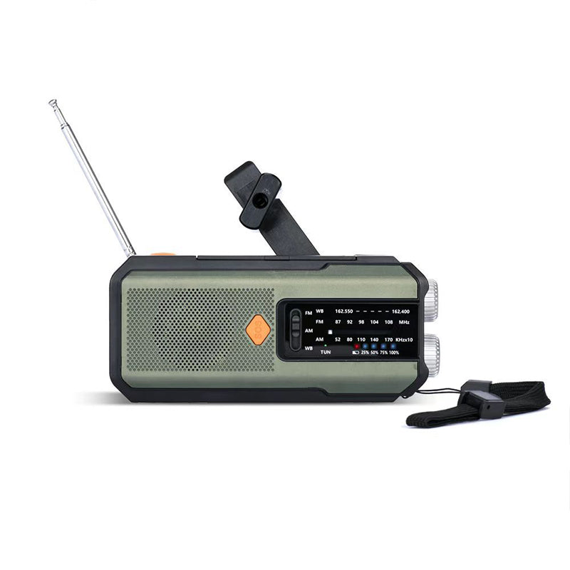 📻 Solar & Hand-Crank Emergency Radio | LED Light & USB Backup Power