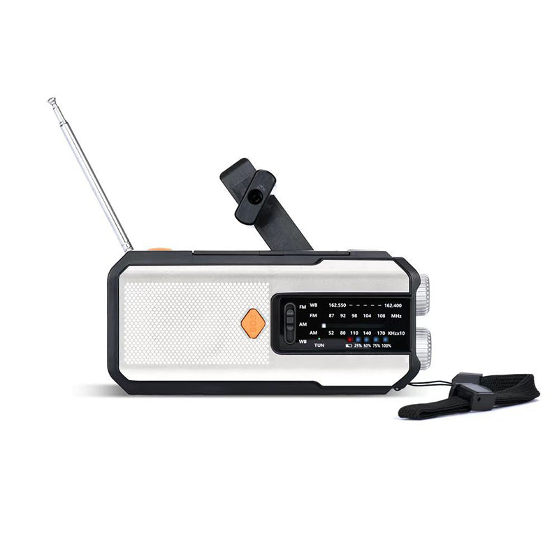 📻 Solar & Hand-Crank Emergency Radio | LED Light & USB Backup Power