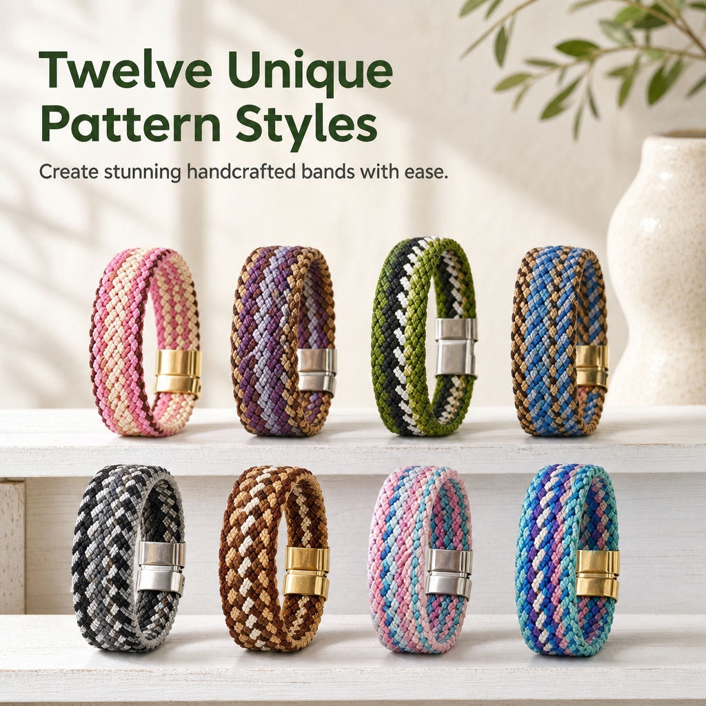 📢📢 50% OFF🧵DIY Cord Braiding Craft Kit – Complete Boxed Set for Adults & Beginners