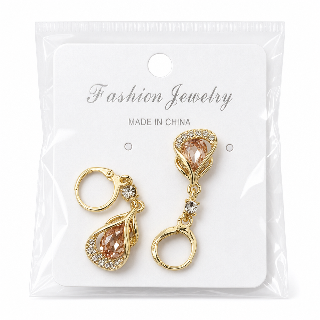 📢📢 50% OFF🌈Elegant Rhinestone Water Drop Dangle Earrings