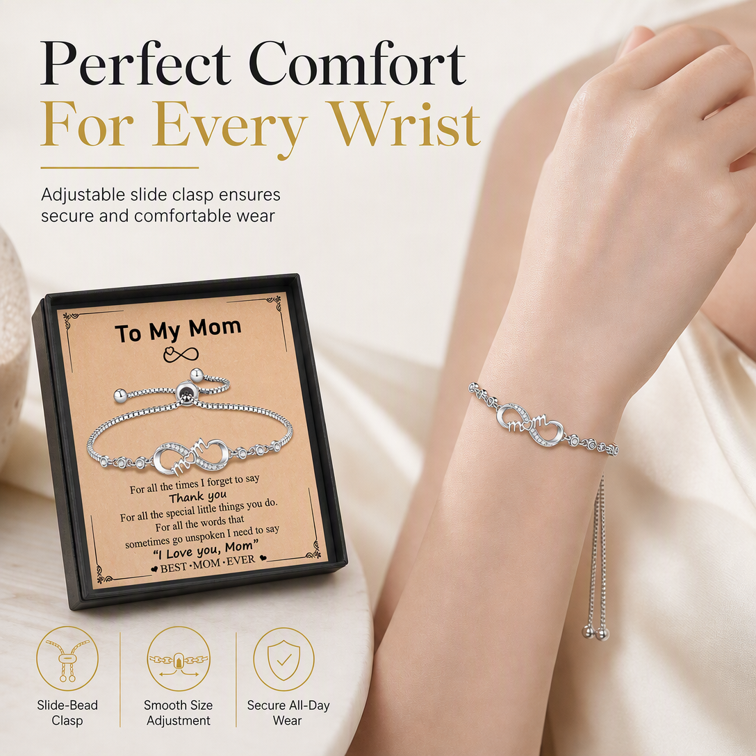 Adjustable Infinity Symbol for Women with Message Card