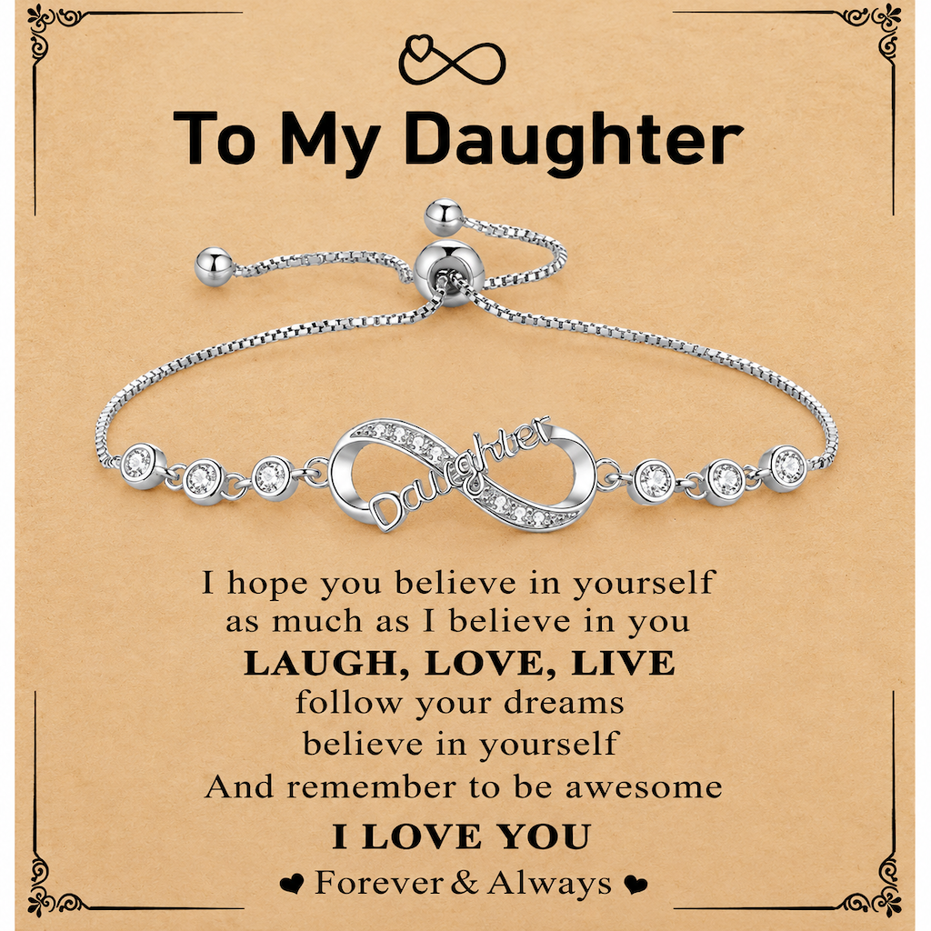 Adjustable Infinity Symbol for Women with Message Card