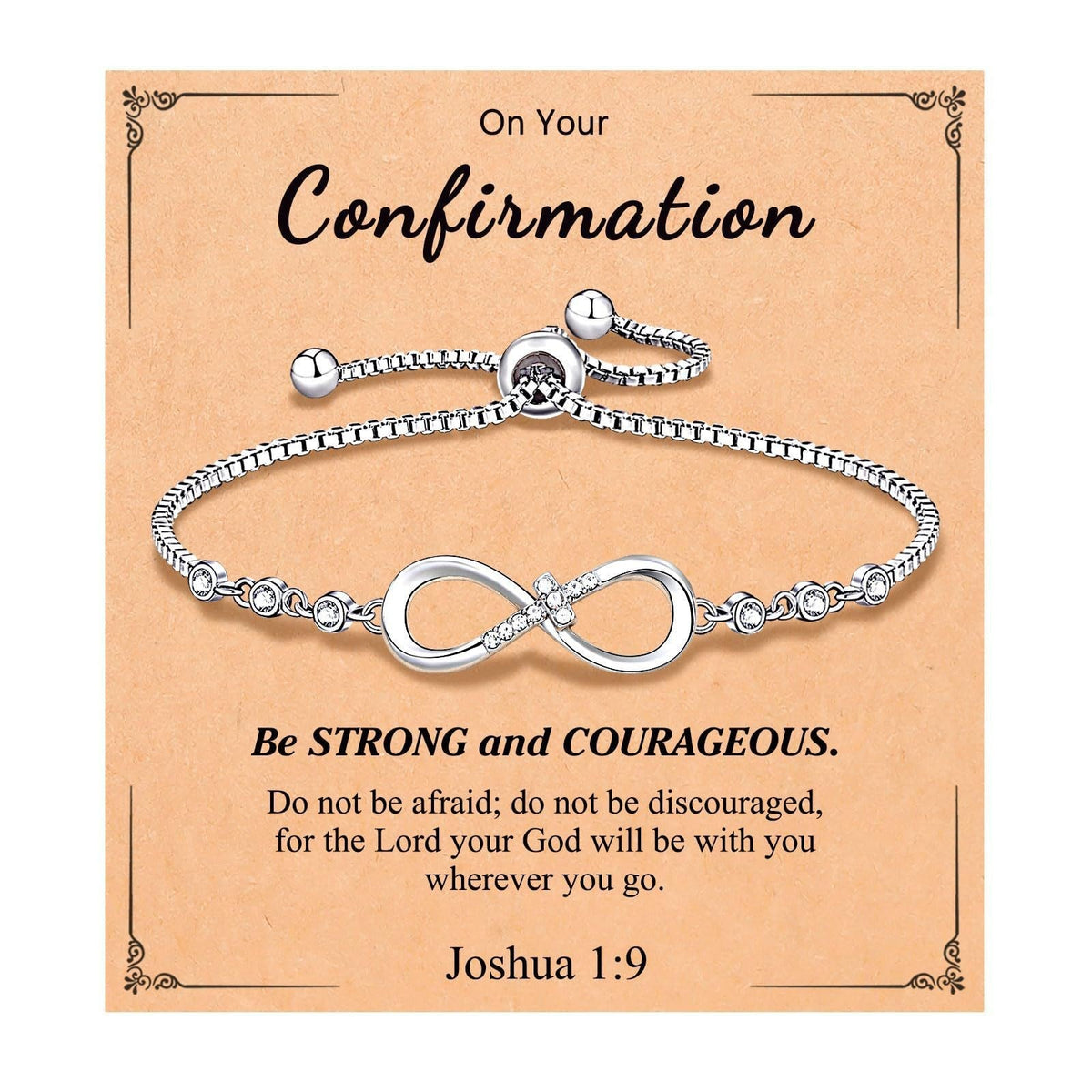 Adjustable Infinity Symbol for Women with Message Card