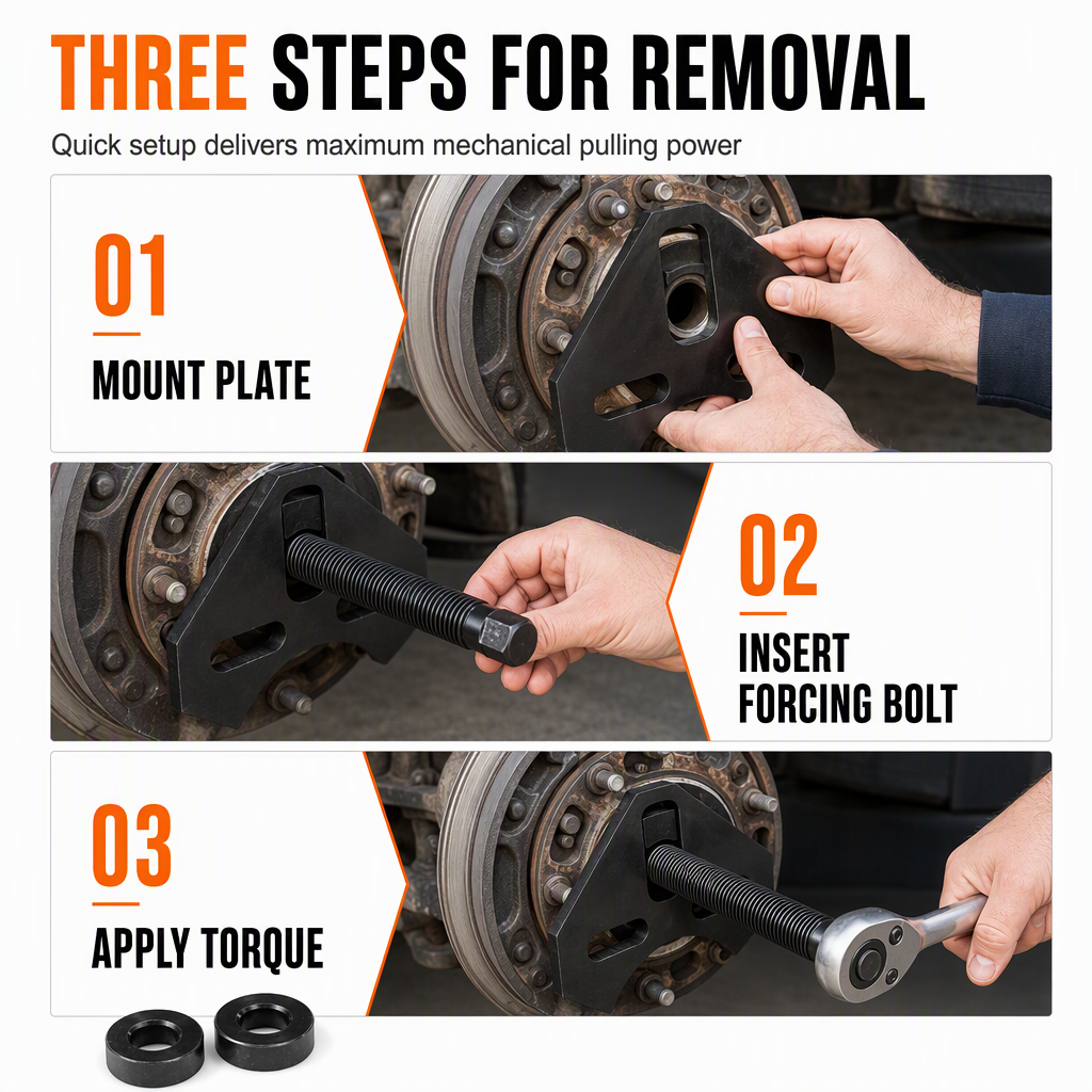 🔥50% OFF!!📢🛠️ 40100 Wheel Hub Removal Tool Kit – Make Hub Removal Easier on Cars & Trucks 🔧