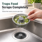 Kitchen Sink -Up Drain Stopper with Stainless Steel Body and ABS Strainer Basket Filter Plug