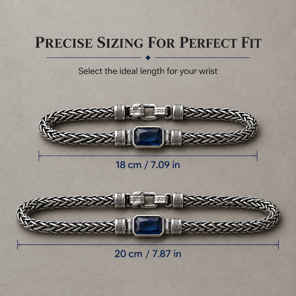 📢📢 50% OFF💎Vintage Sterling Silver Meander Bracelet – Handmade Braided Unisex Hip-Hop Jewelry