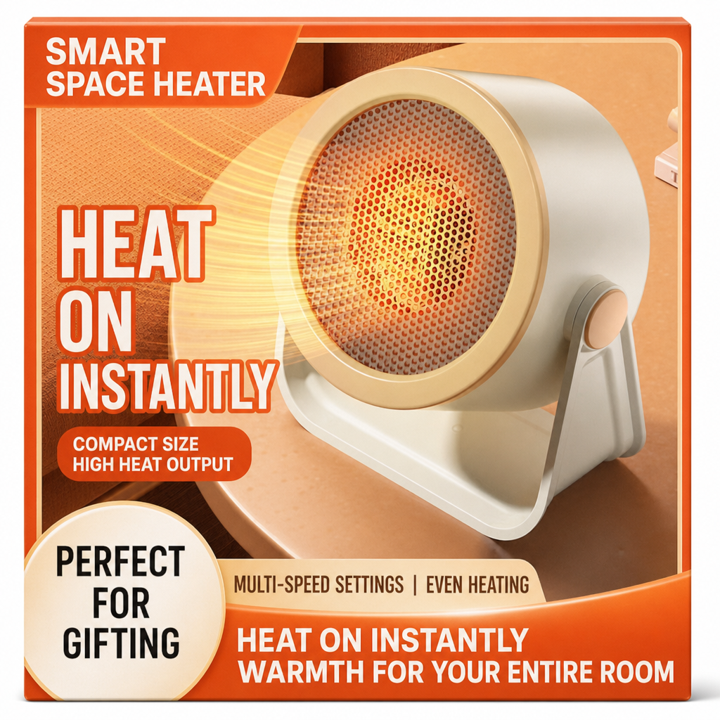 Portable Mini Radiator and Desktop Warm Air Fan for Home and Office