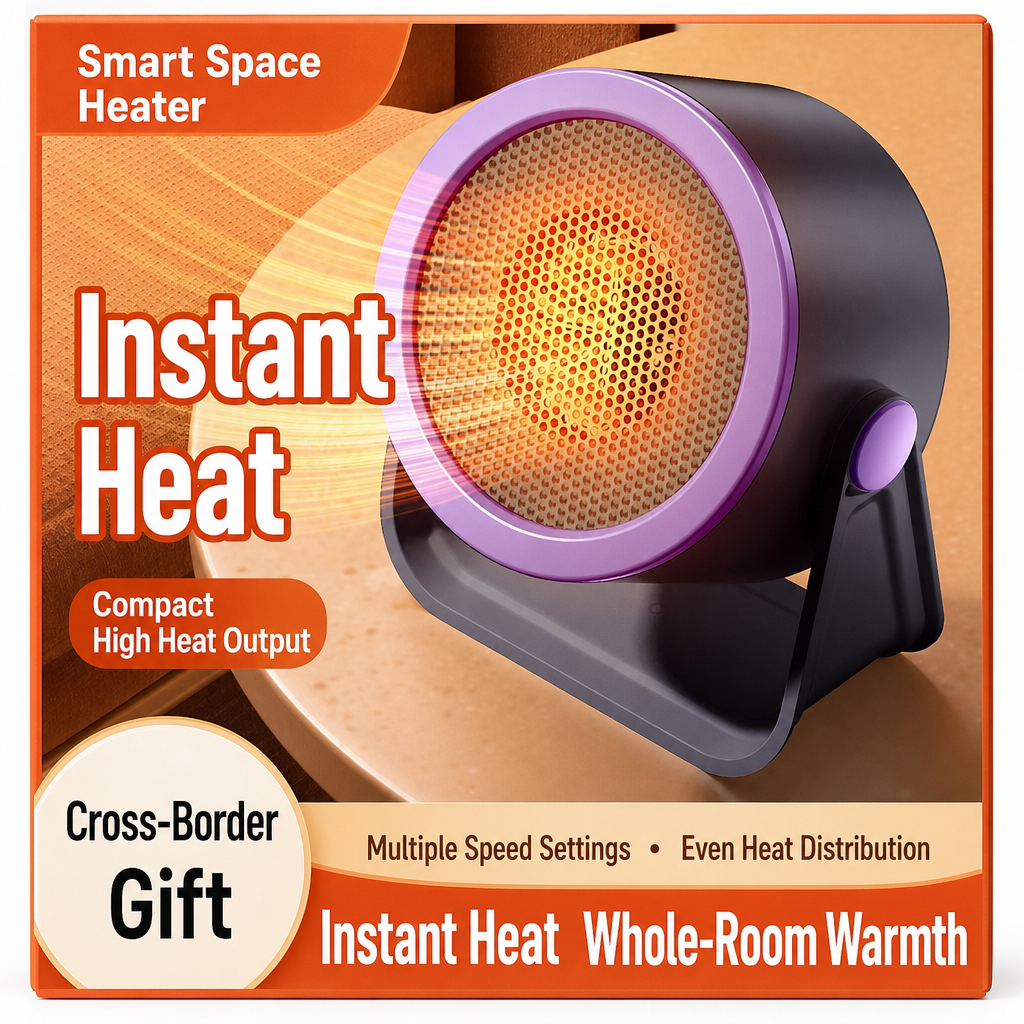 Portable Mini Radiator and Desktop Warm Air Fan for Home and Office