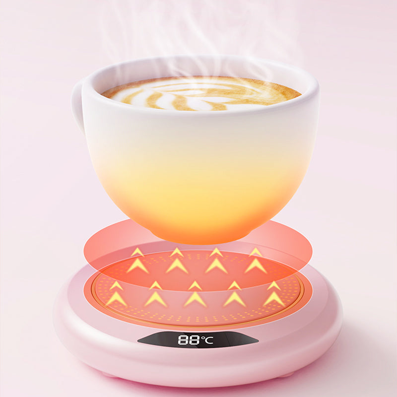 ☕✨ Electric Cup Warmer with 3 Temperature Settings – Say Goodbye to Coffee and Tea That Cool Down Quickly! 🚫 8h Automatic Shut-Off, Low 20W Power Consumption, Perfect for Office and Home 🧊