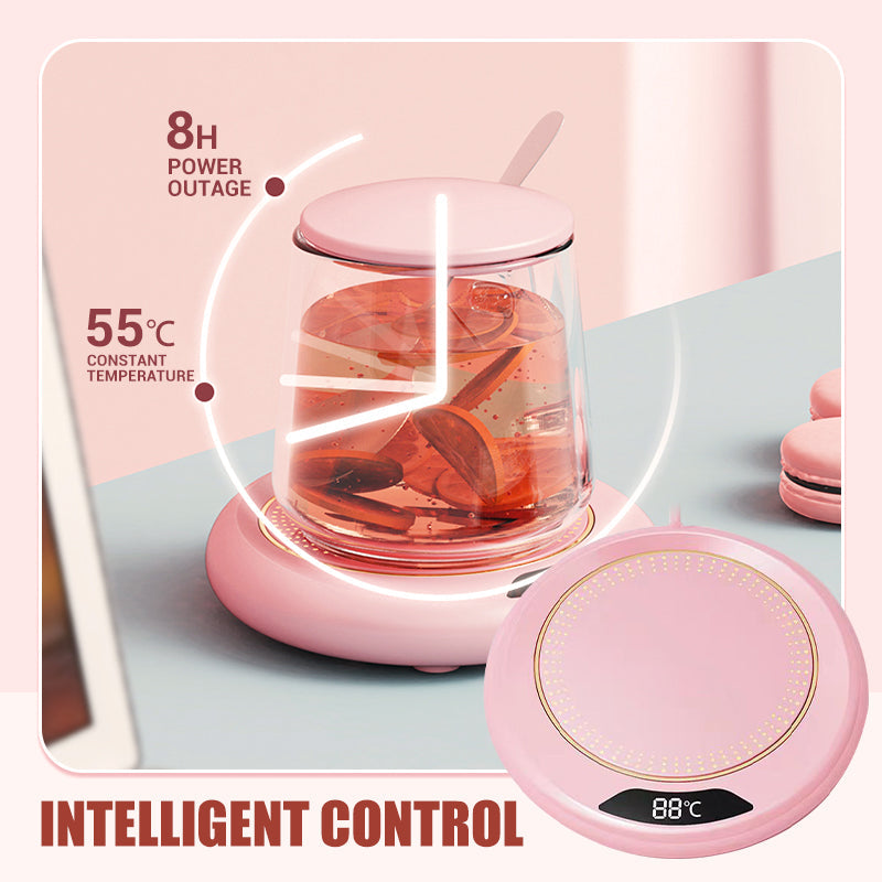 ☕✨ Electric Cup Warmer with 3 Temperature Settings – Say Goodbye to Coffee and Tea That Cool Down Quickly! 🚫 8h Automatic Shut-Off, Low 20W Power Consumption, Perfect for Office and Home 🧊