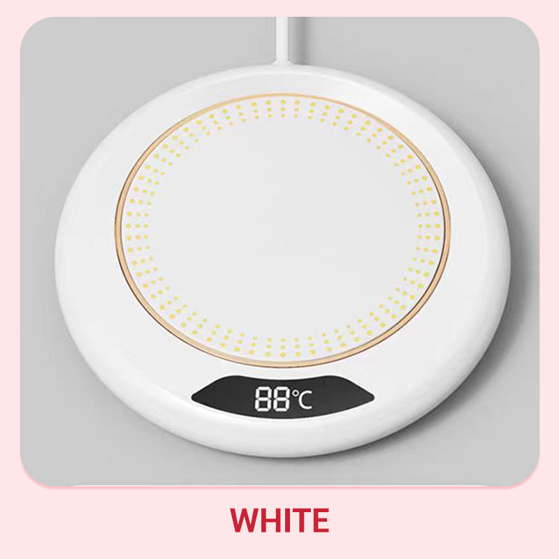 ☕✨ Electric Cup Warmer with 3 Temperature Settings – Say Goodbye to Coffee and Tea That Cool Down Quickly! 🚫 8h Automatic Shut-Off, Low 20W Power Consumption, Perfect for Office and Home 🧊