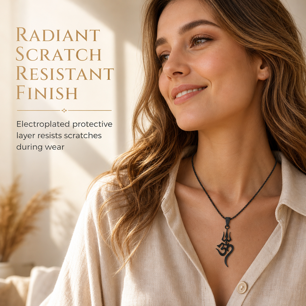 🔥50% OFF!!📢🔱 Stainless Steel Shiva Trishula Om Symbol Amulet – A Meaningful Hindu-Inspired Jewellery Piece for Everyday Wear & Gifting ✨