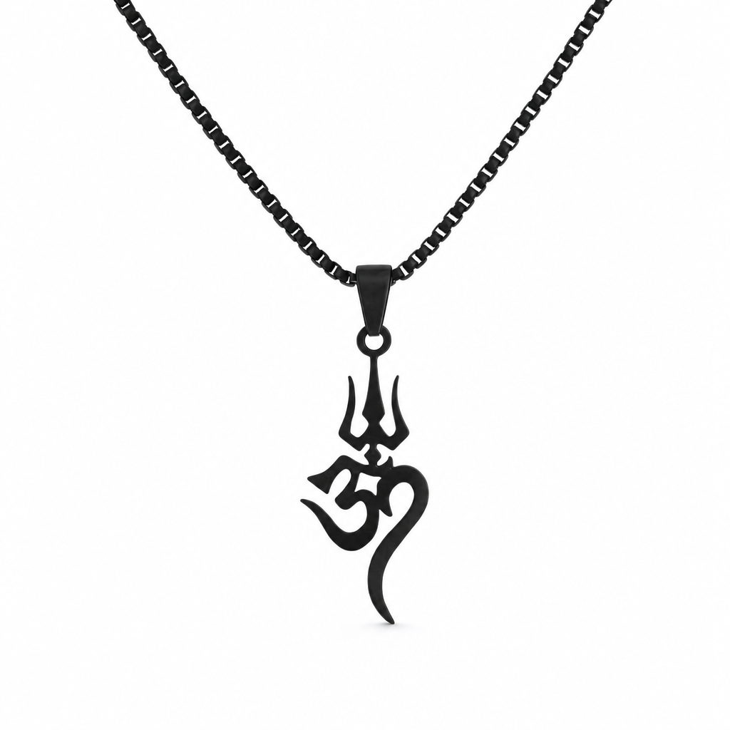 🔥50% OFF!!📢🔱 Stainless Steel Shiva Trishula Om Symbol Amulet – A Meaningful Hindu-Inspired Jewellery Piece for Everyday Wear & Gifting ✨