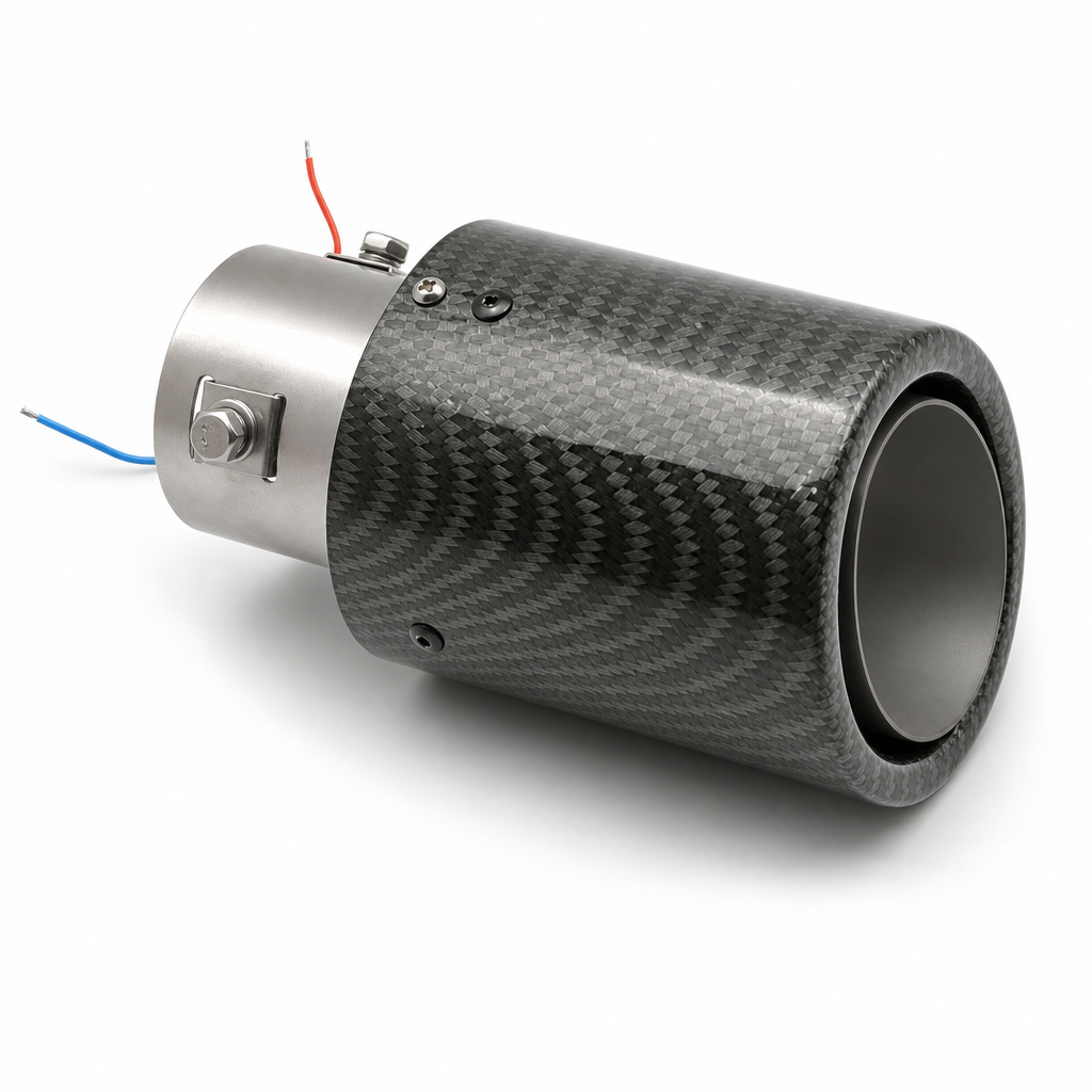 📢📢 50% OFF🔥 LED Car Exhaust Tip – Stainless Steel Build & Bold Red or Blue Glow for Sporty Styling