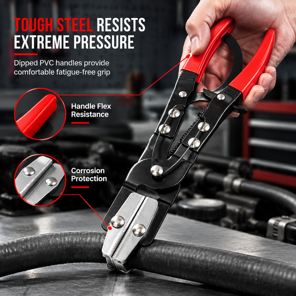 🎉 50% OFF! 🛠️ Automotive Hose Pinch-Off Pliers – Hands-Free Clamping for Coolant Lines & Water Hose Repairs, 3 Sizes ✨