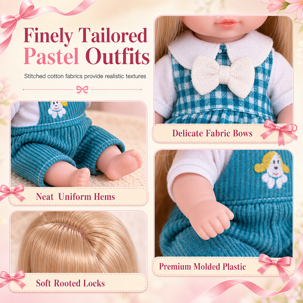 📢📢 50% OFF🎀Realistic Baby Girl Doll Toy Set
