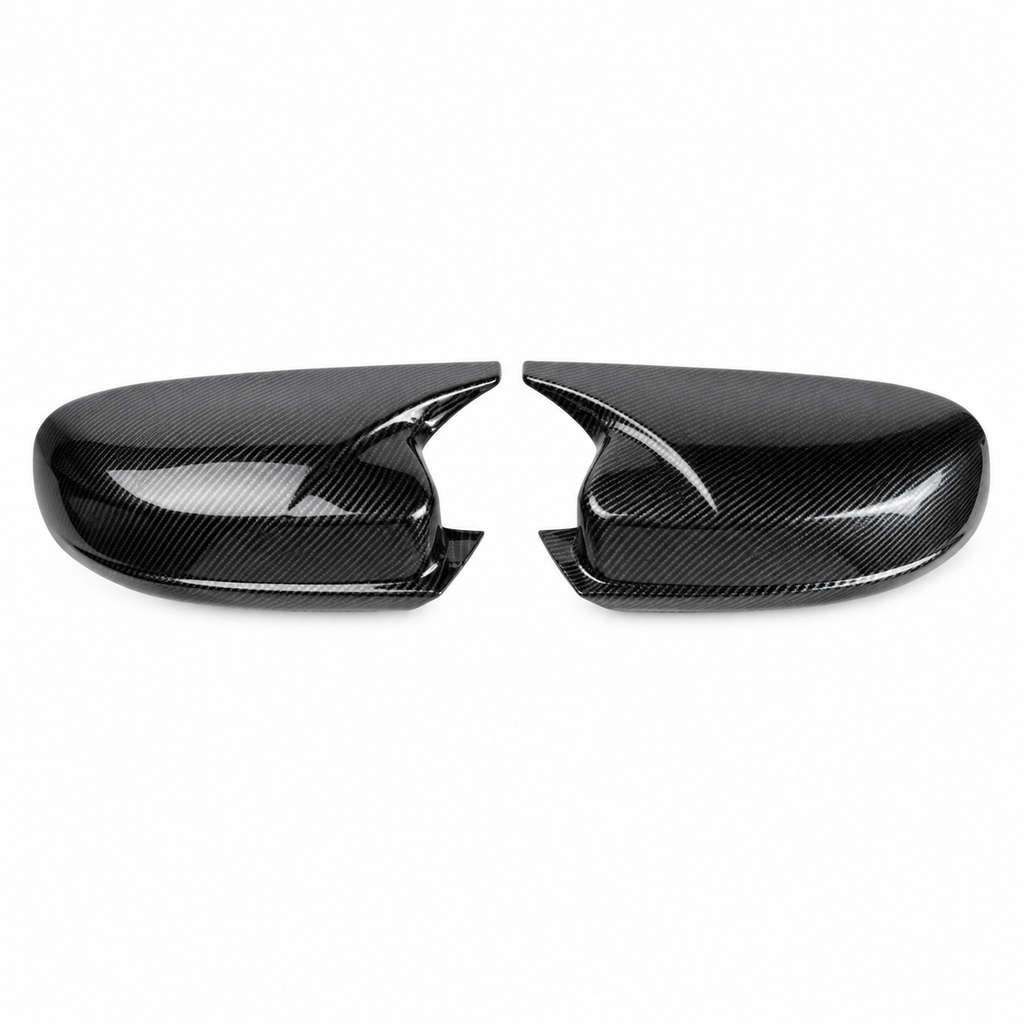 📢📢 50% OFF🔥Horn Style Rearview Mirror Cover Caps Decorative Side Wing Mirror Housing Shell Trim 1 Pair，Compatible With 4-Door American Muscle Sedan 2010+