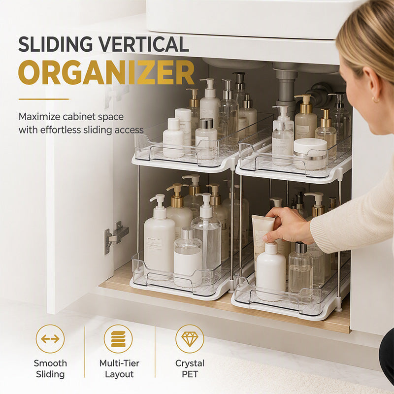 📢📢 50% OFF🔥 Multi-Tier Under Sink Organizer