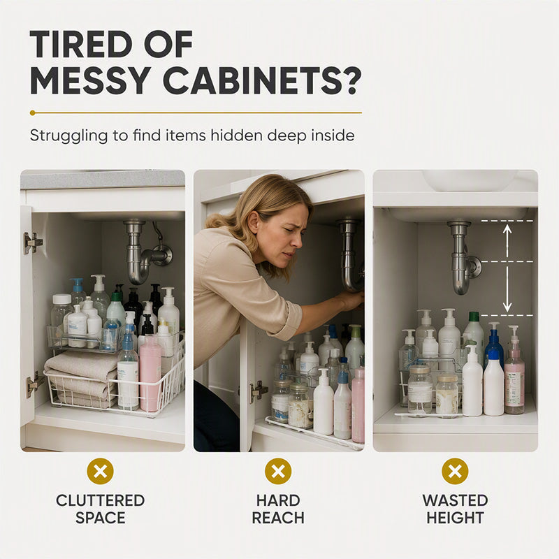 📢📢 50% OFF🔥 Multi-Tier Under Sink Organizer