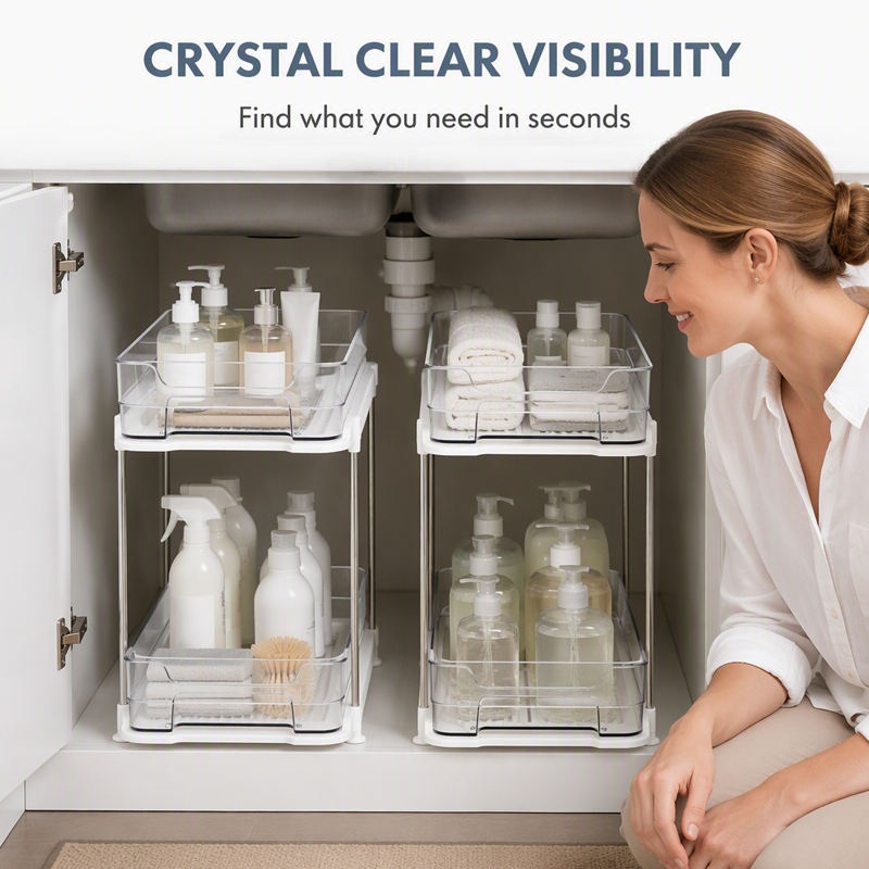 📢📢 50% OFF🔥 Multi-Tier Under Sink Organizer
