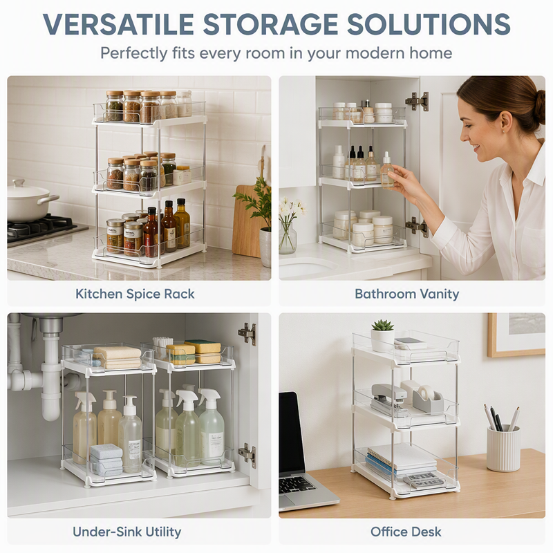 📢📢 50% OFF🔥 Multi-Tier Under Sink Organizer