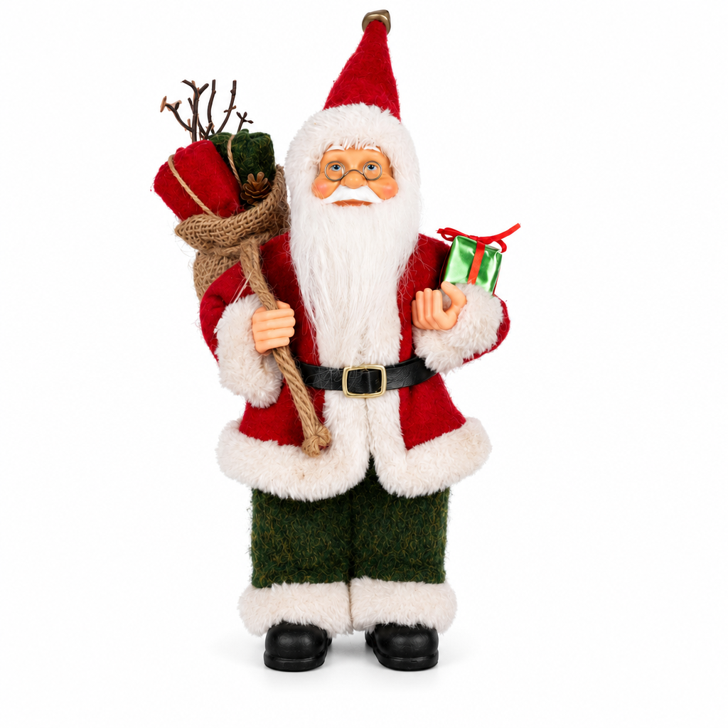 📢📢 50% OFF🎅 Decorative Santa Claus Doll – Cozy Knit Details & Plush Trim for Festive Home Décor