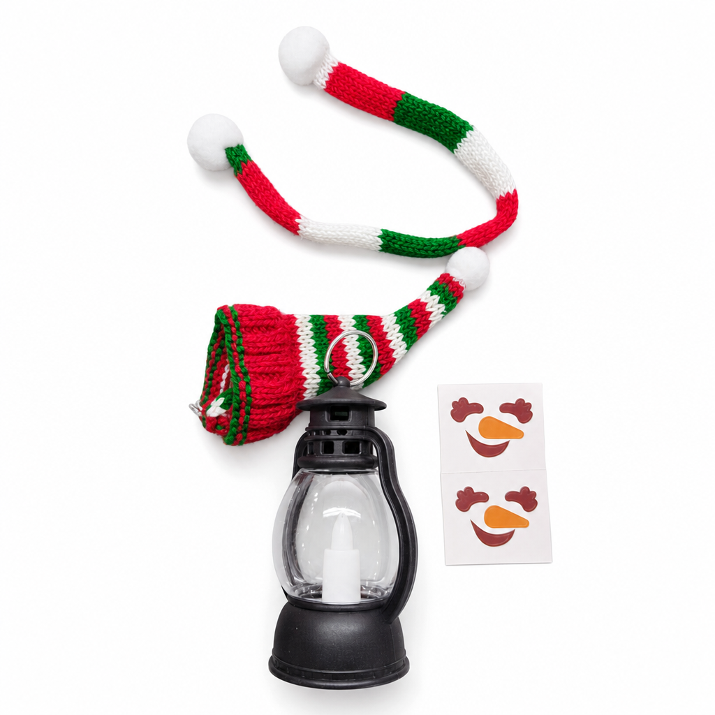 🏆Christmas Specials🎄Mini Christmas Snowman Lantern Portable Night Light with Hat and Scarf for