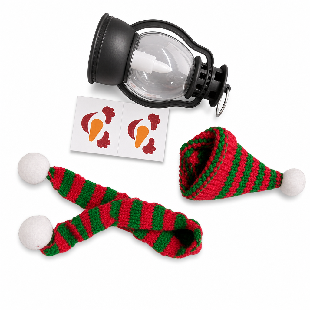 🏆Christmas Specials🎄Mini Christmas Snowman Lantern Portable Night Light with Hat and Scarf for