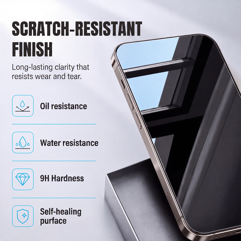 🛡️50% OFF NOW! Privacy Screen Protector for iPhone, 9H Tempered Glass, 30° Anti-Spy, 9D Full Coverage, Auto Dust Removal, Bubble-Free Install