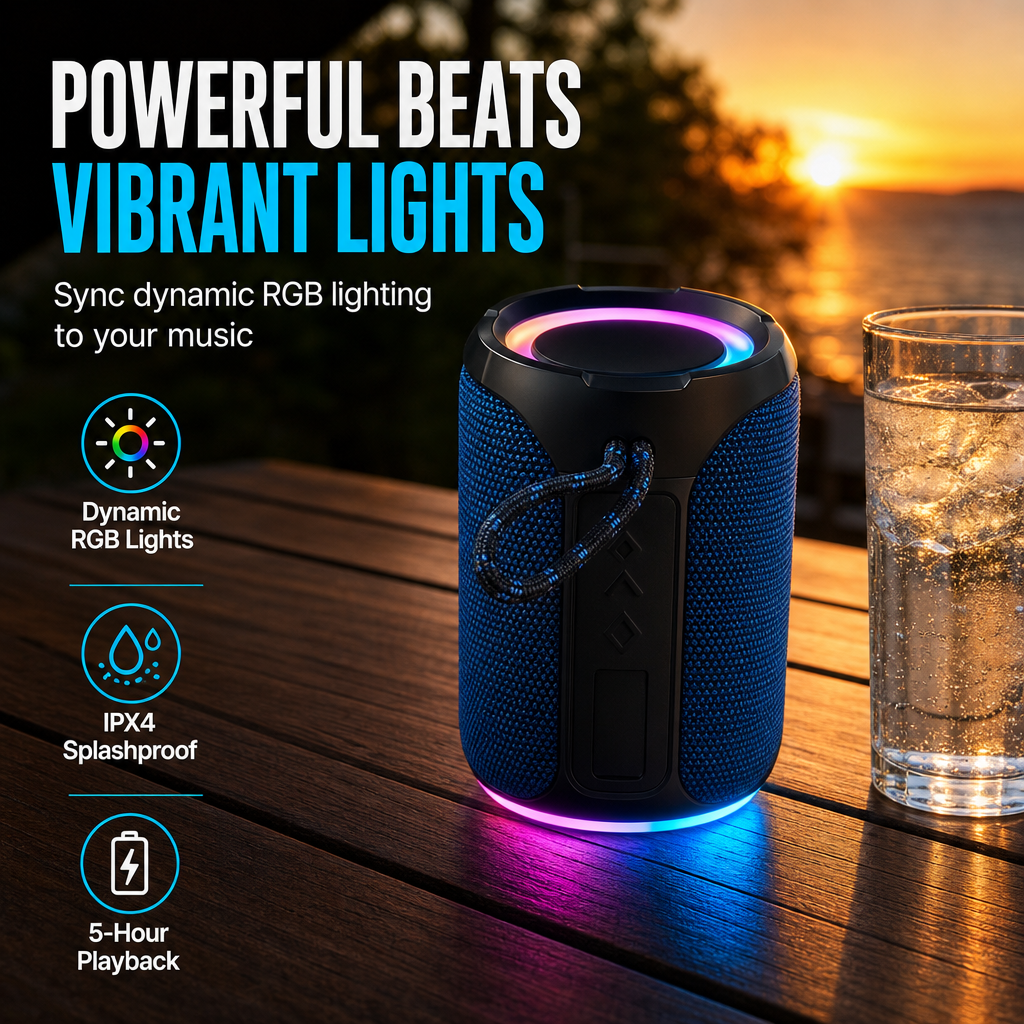 ⏳Time-Limited Special⏰High Power Waterproof Bluetooth Speaker