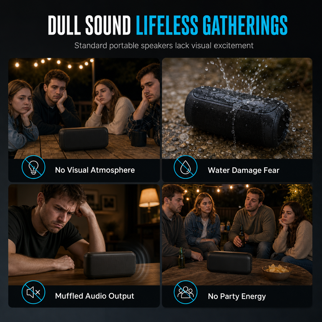 ⏳Time-Limited Special⏰High Power Waterproof Bluetooth Speaker
