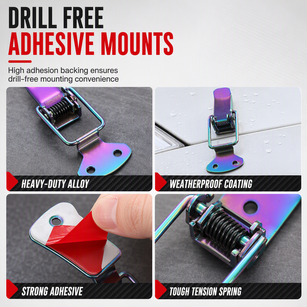 🚗Universal Quick-Release Security Locks – Secure, Sturdy & Drill-Free