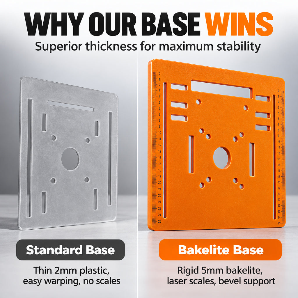 📢📢 50% OFF📏Woodworking Cutting Machine Bakelite Base Plate