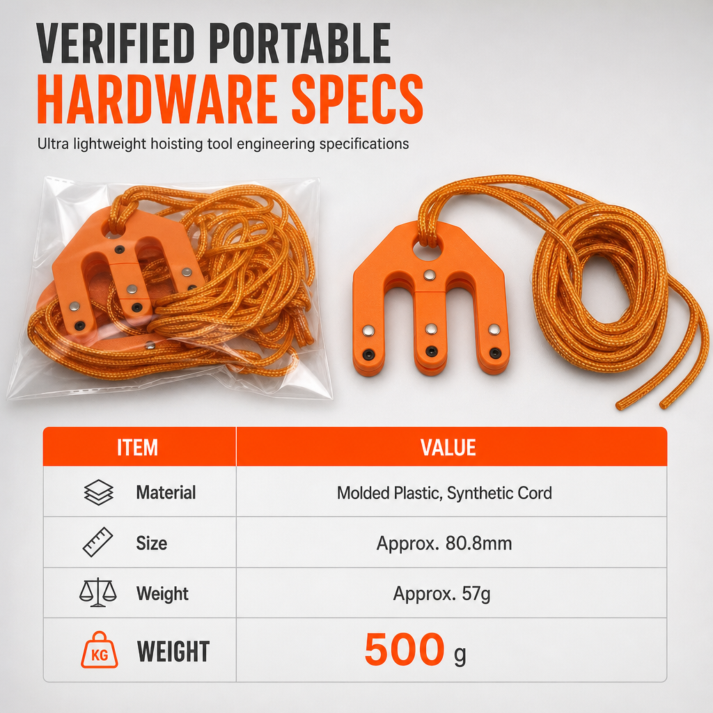 🏋️ 50% OFF! 🎯 Hoist Block & Tackle System – Heavy-duty lifting for hunting gear ✨