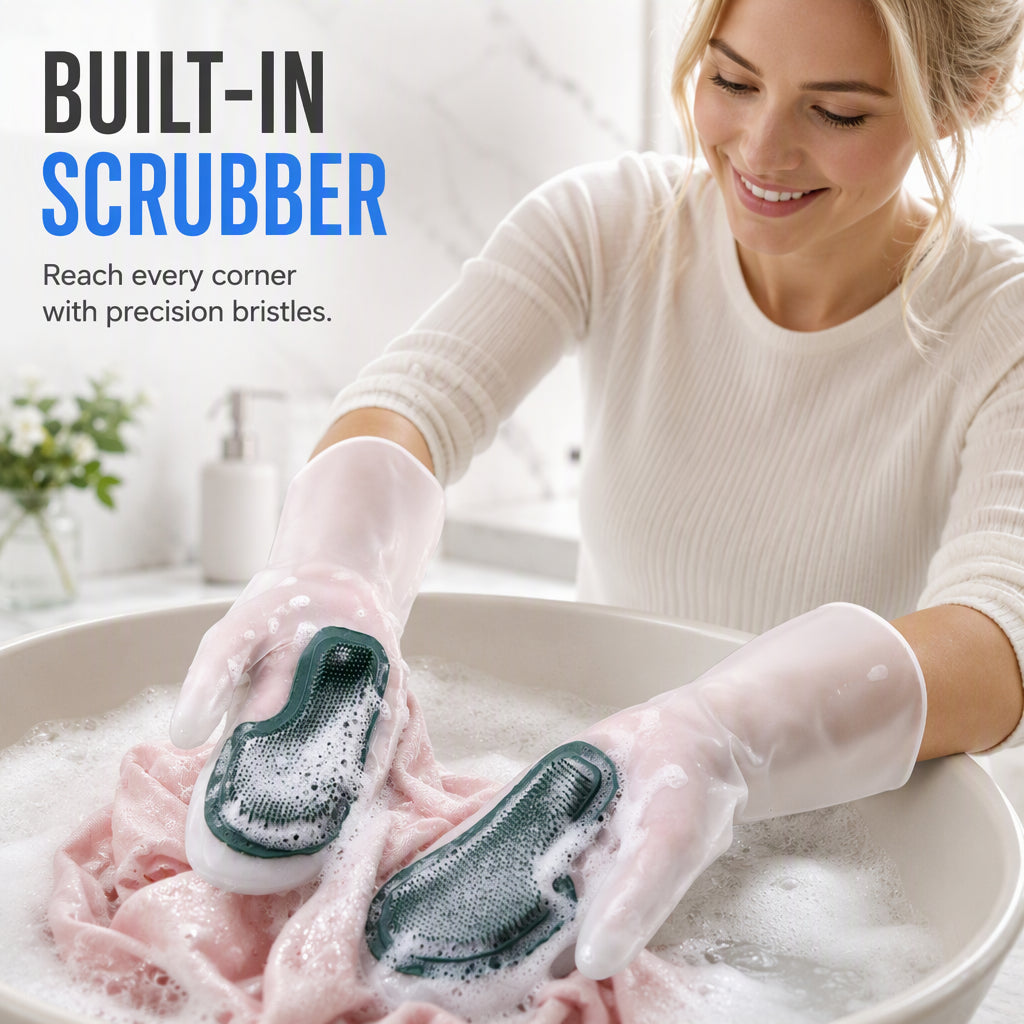 🧼Multifunctional Waterproof Kitchen Dishwashing and Household Cleaning Gloves