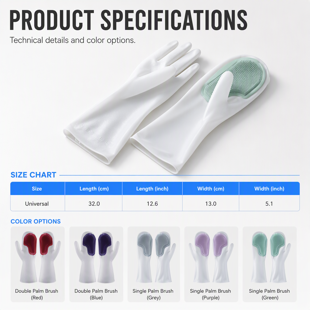 🧼Multifunctional Waterproof Kitchen Dishwashing and Household Cleaning Gloves